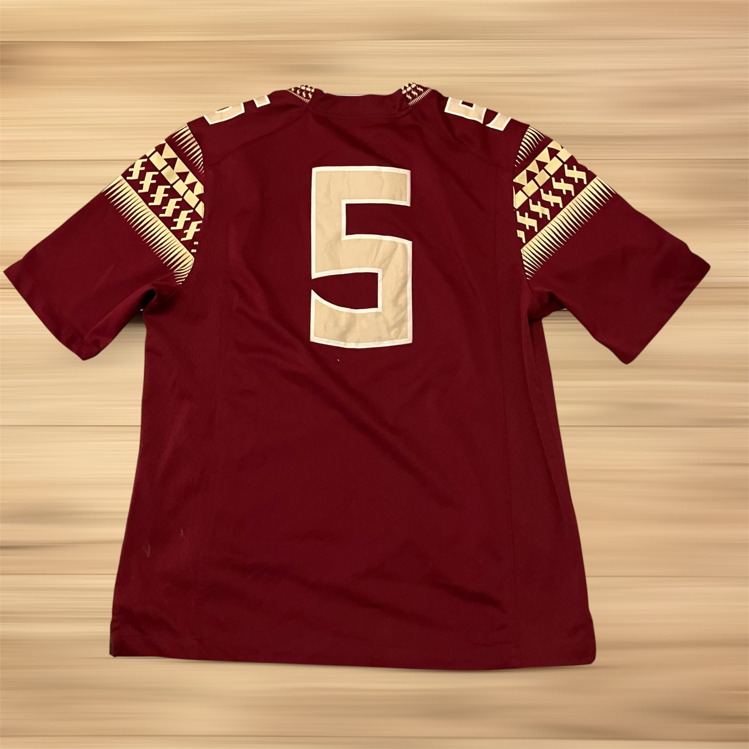 Florida State Seminoles #5 Garnet Stitched Nike Jersey Large