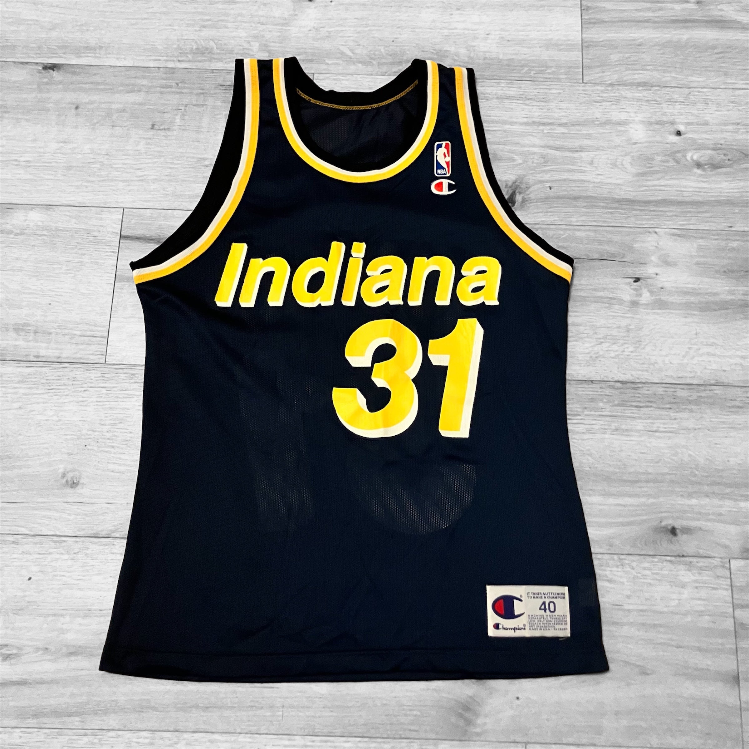 Reggie Miller Indiana Pacers Champion Jersey 40