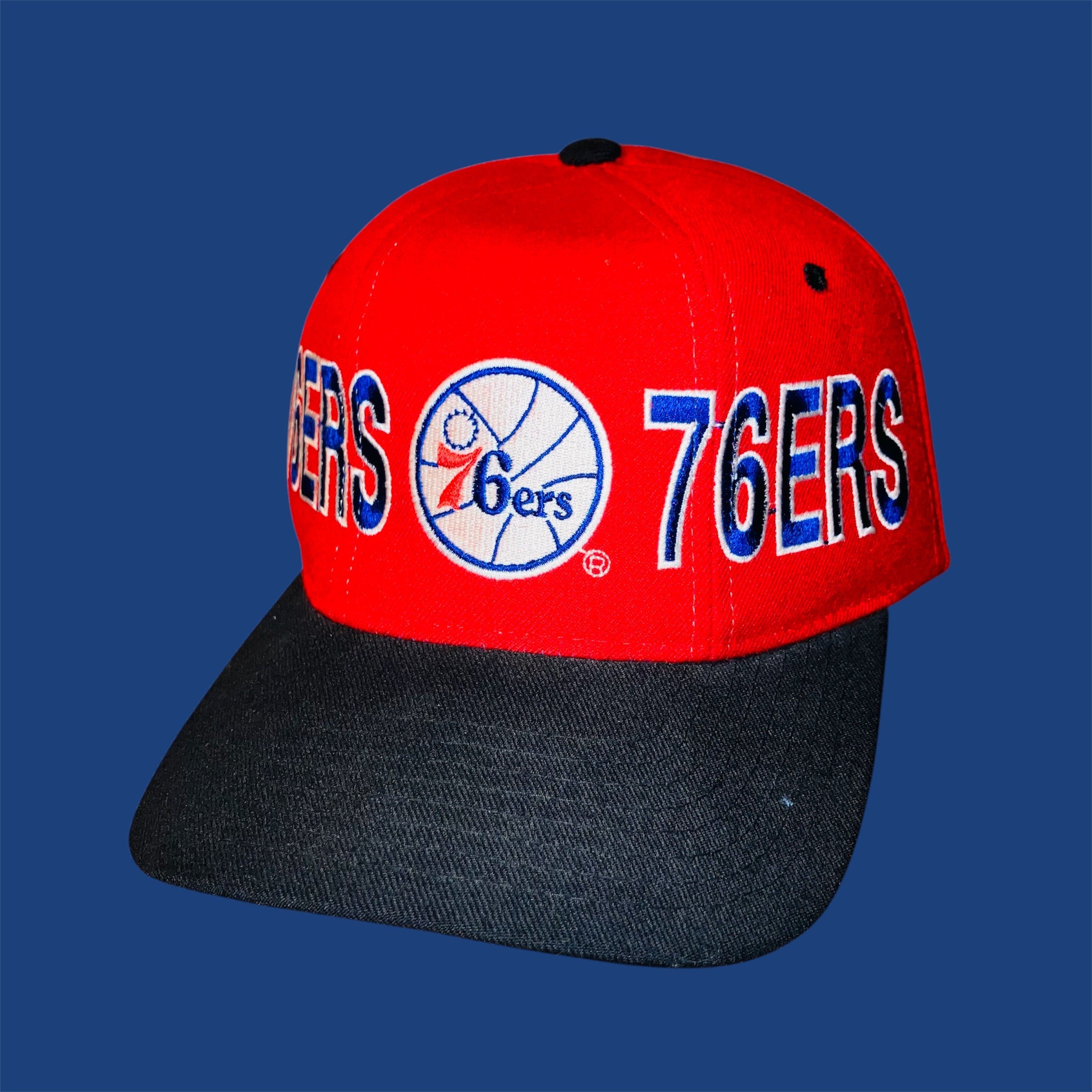 Philadelphia 76ers Starter The Natural Red Wool Snapback Hat
