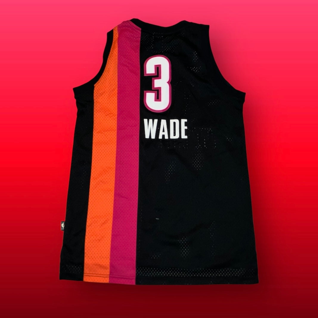 Dwyane Wade 1971/72 HWC Miami Floridians Black Reebok Jersey Medium