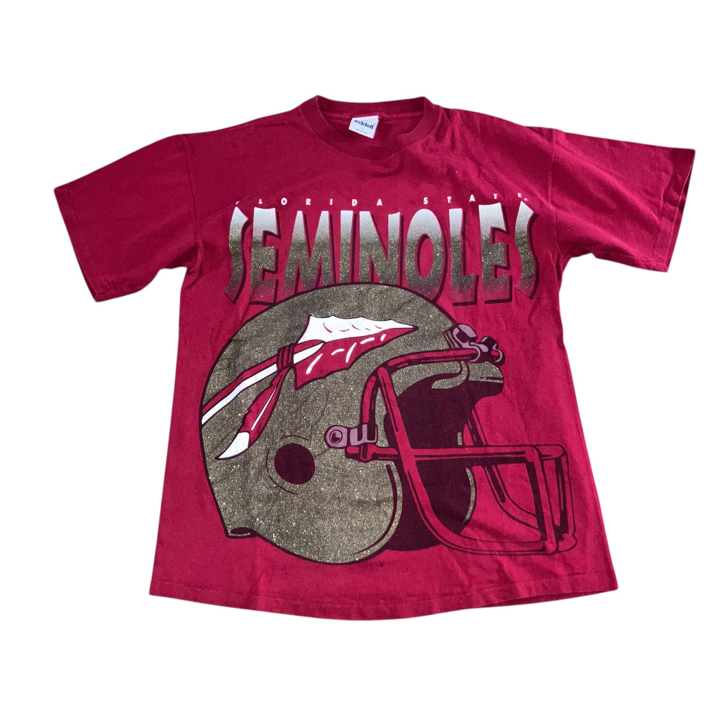 Florida State Seminoles Garnet Riddell Helmet Shirt Large