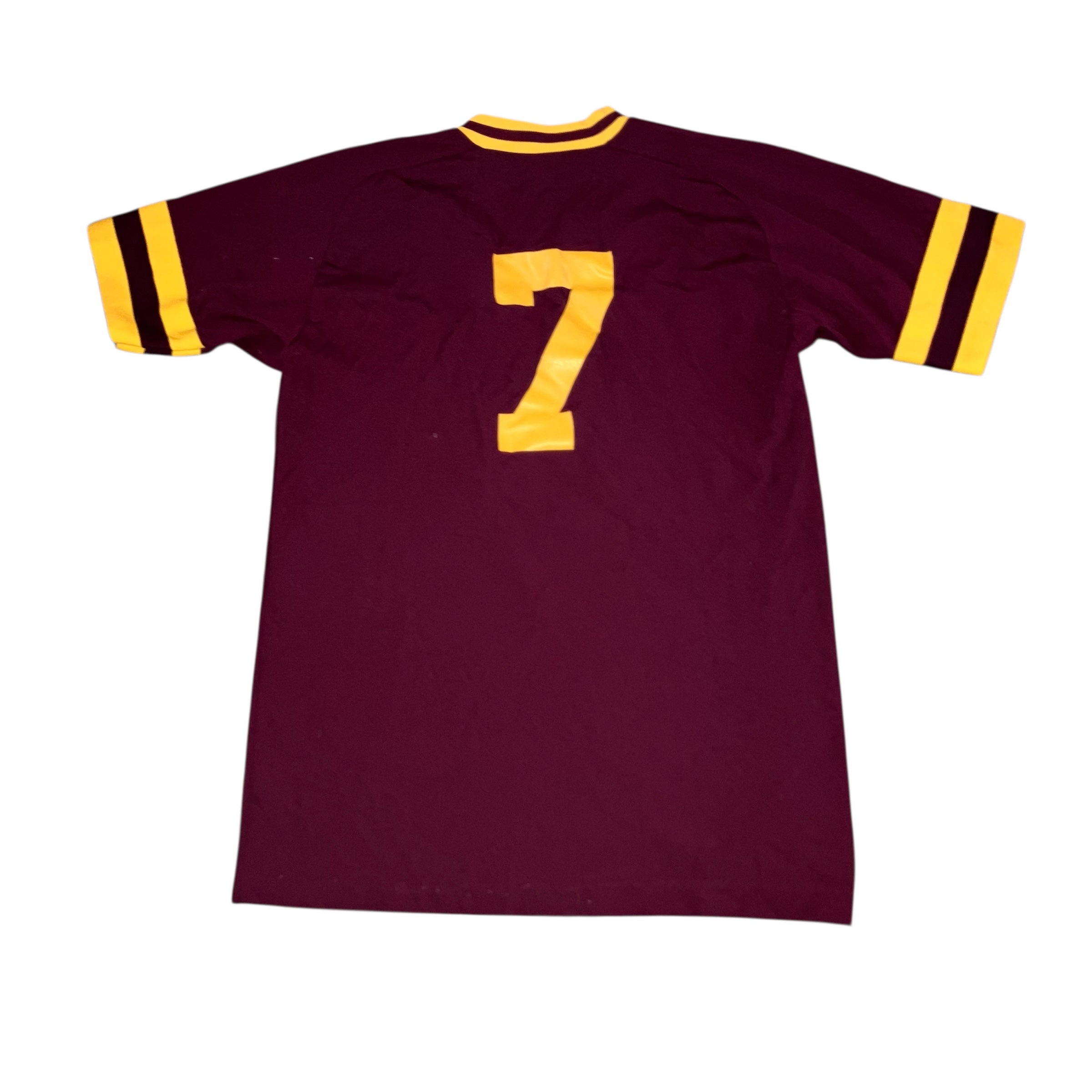 Sunshine Liquors Tallahassee Ringer FSU Russell Athletic Garnet Shirt Large
