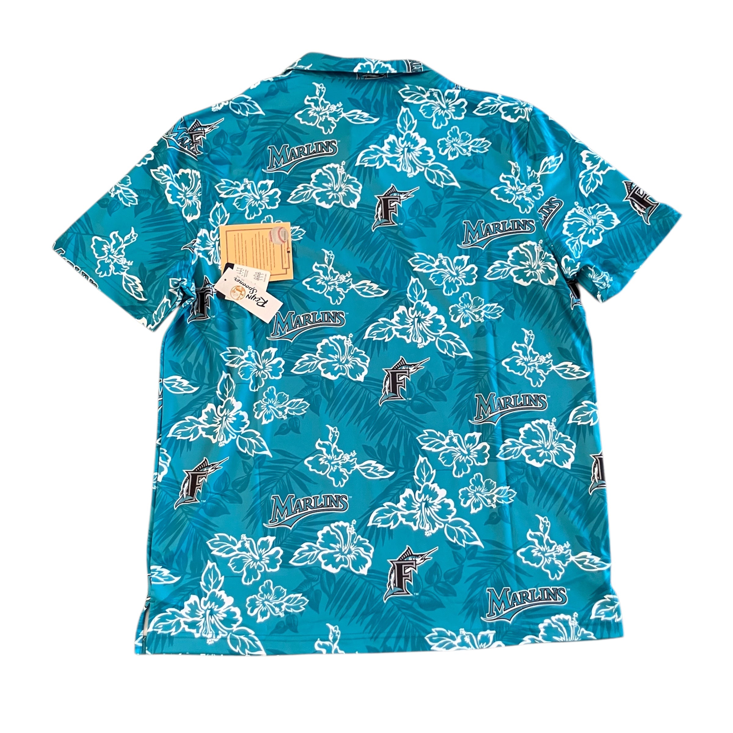Florida Marlins NWT Reyn Spooner Teal Polo Medium