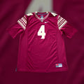 Florida State Seminoles #4 Garnet Nike Home Jersey Large FSU