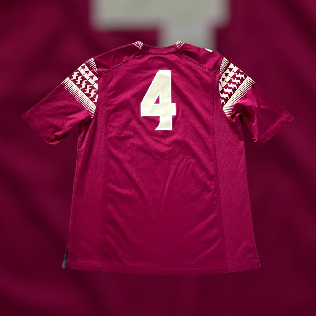 Florida State Seminoles #4 Garnet Nike Home Jersey Large FSU