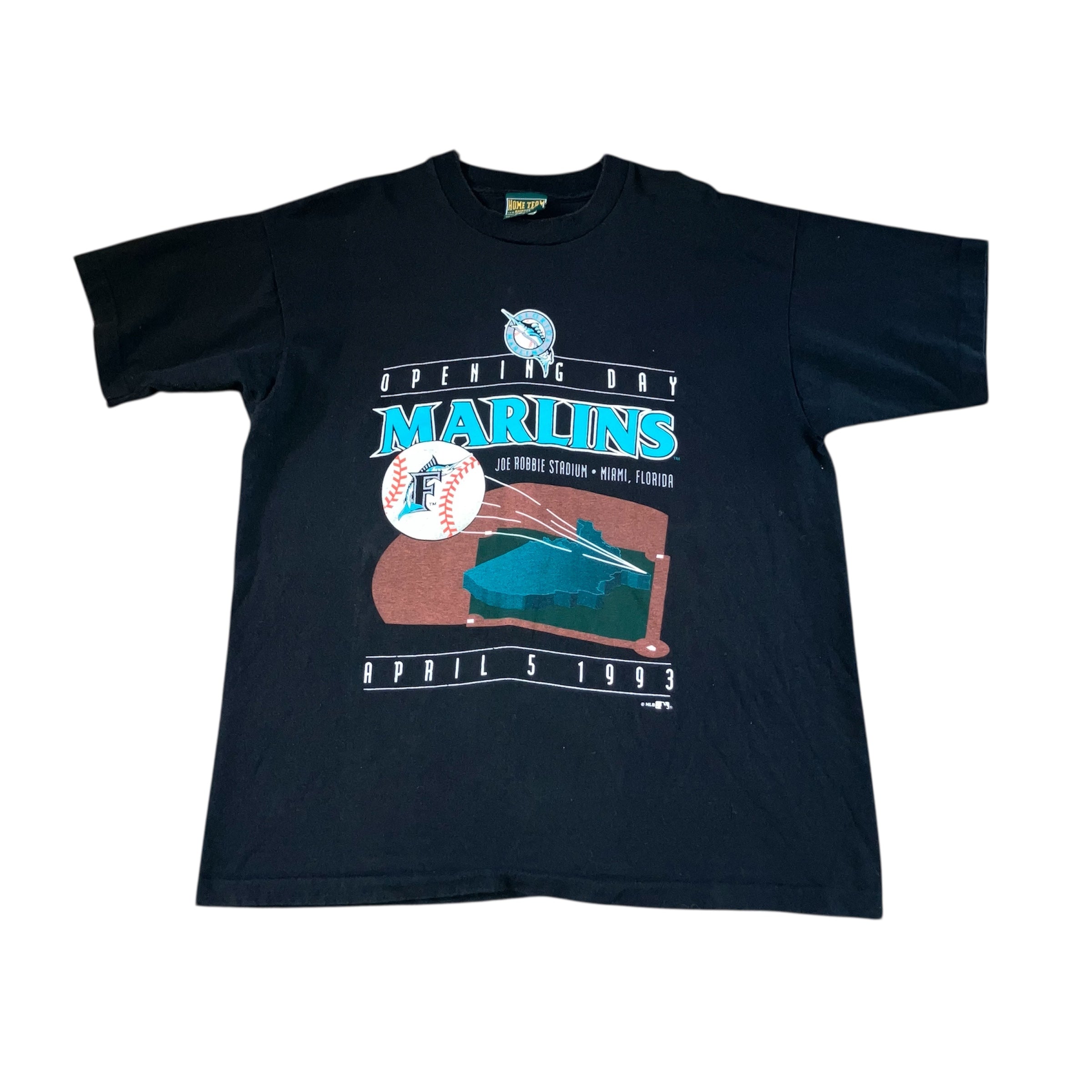 1993 Florida Marlins Opening Day Roster Shirt XL