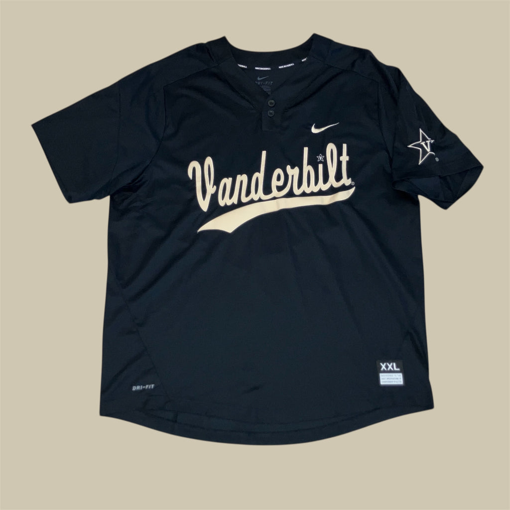Vanderbilt Commodores Black Baseball Nike Jersey XXL