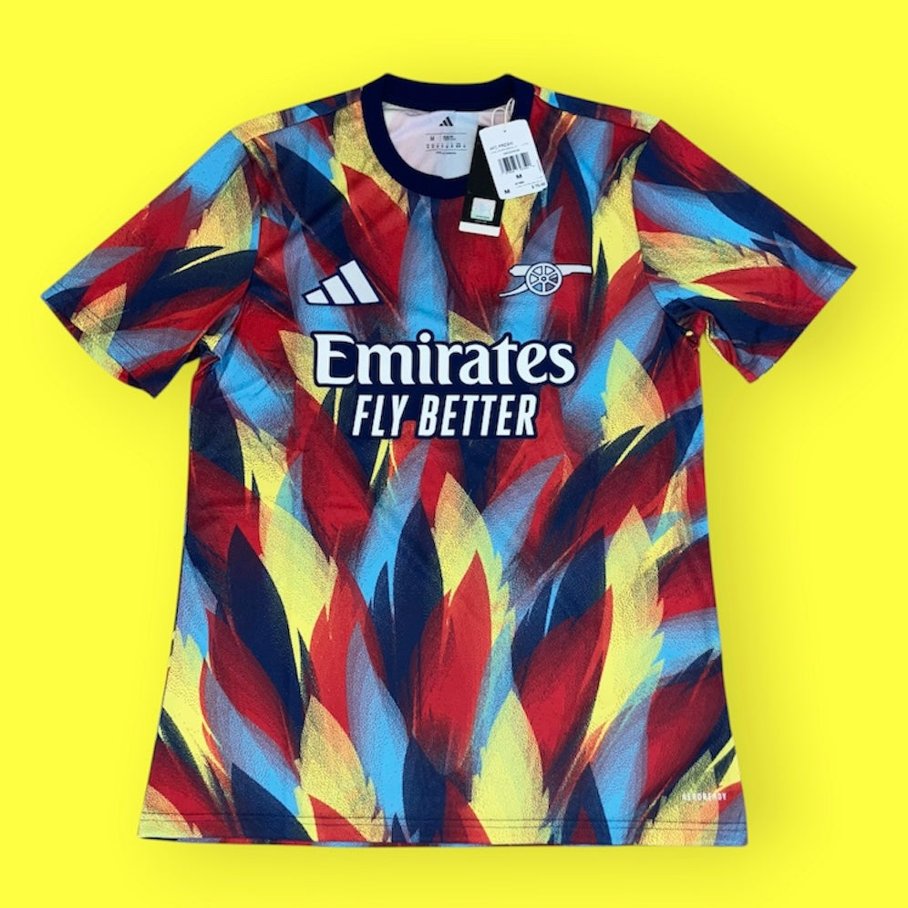 Arsenal NWT 2025 Pre-Match Warm Up Feather adidas Jersey Medium