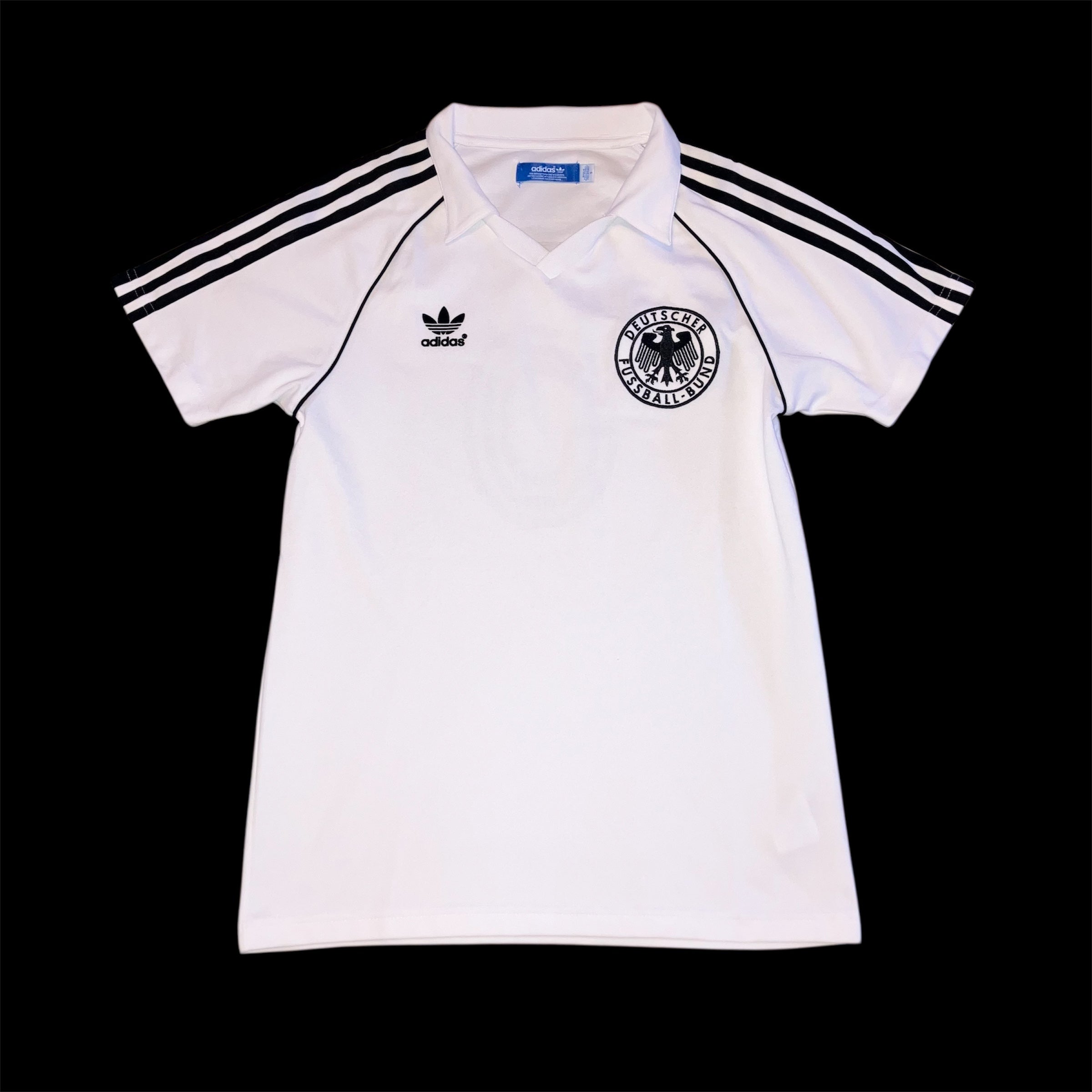 Franz Beckenbauer 1974 Germany Home White adidas Jersey Small #5