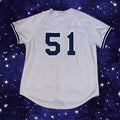 Bernie Williams NWT New York Yankees Road Gray Russell Athletic Jersey Large