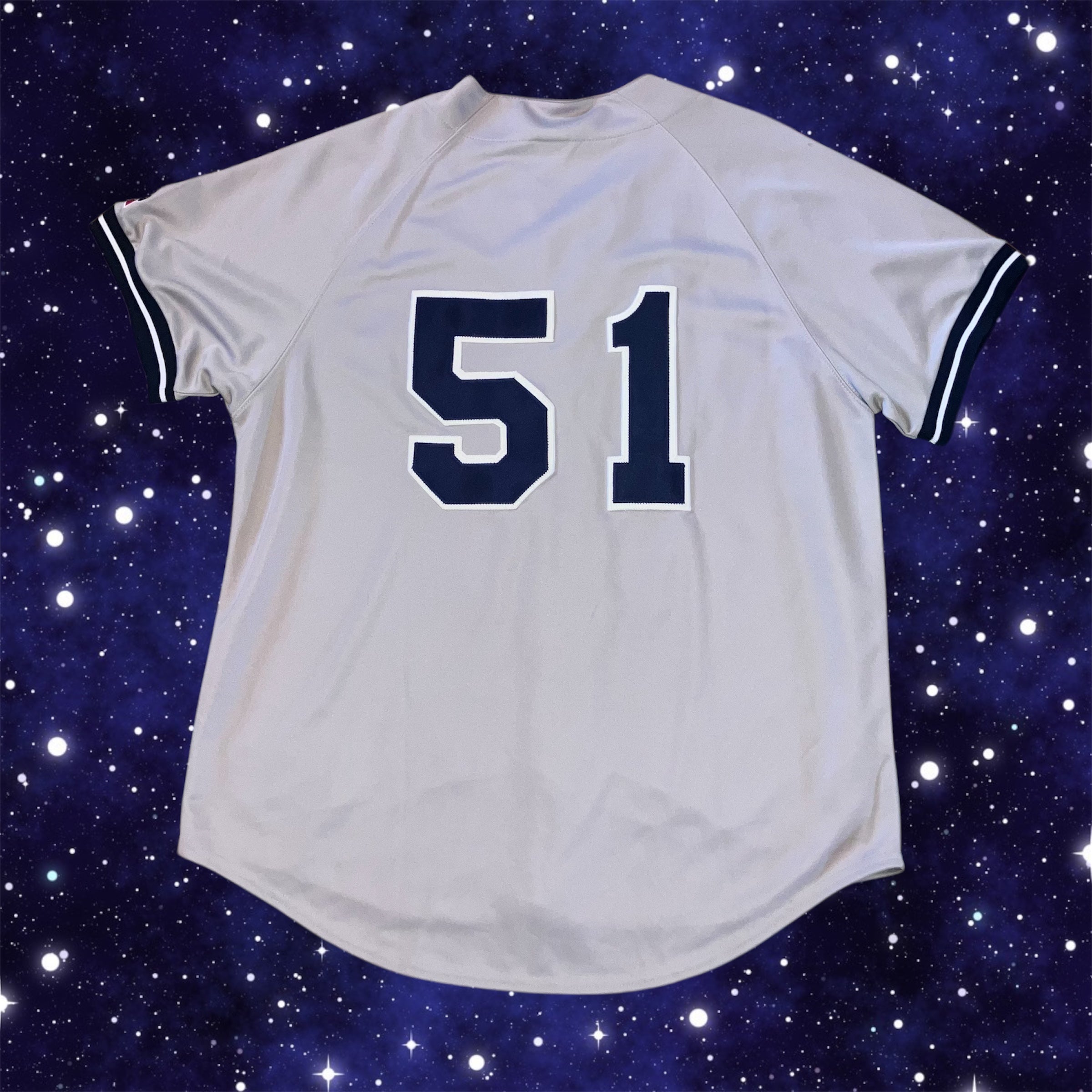 Bernie Williams NWT New York Yankees Road Gray Russell Athletic Jersey Large