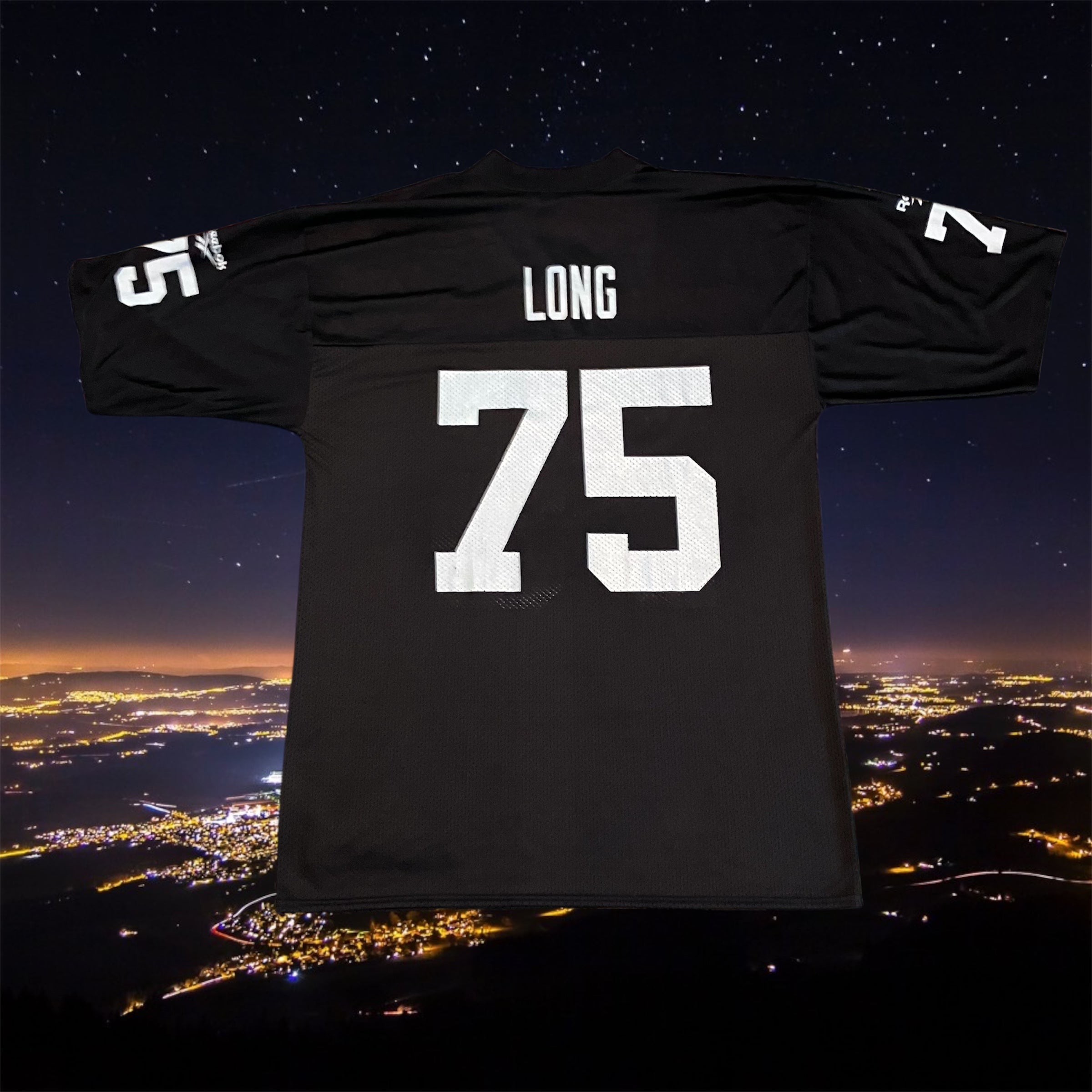 Howie Long Los Angeles Raiders Black Reebok Jersey Large