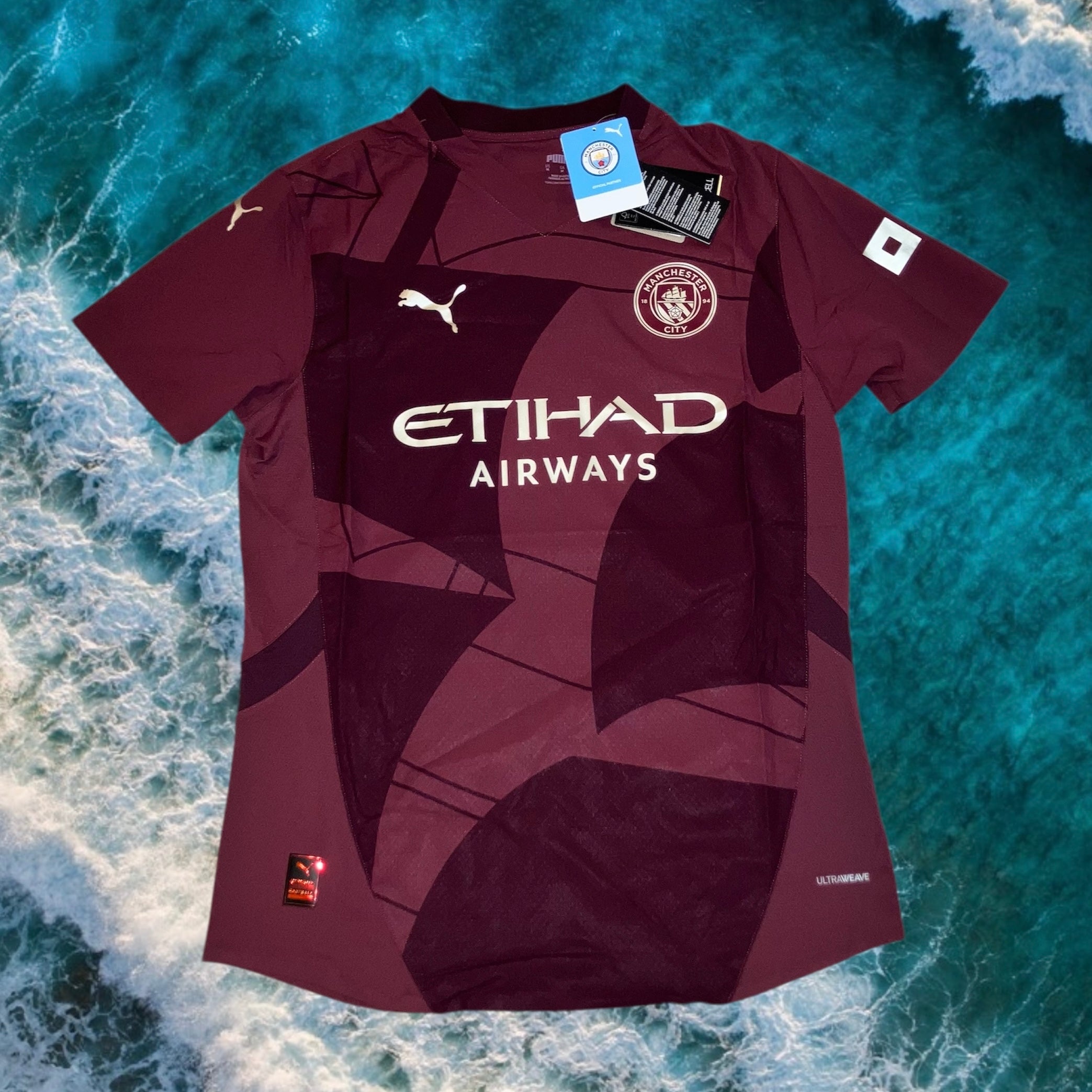 Manchester City 2024/25 Ultraweave Puma Slim Pro Authentic Jersey Medium NWT