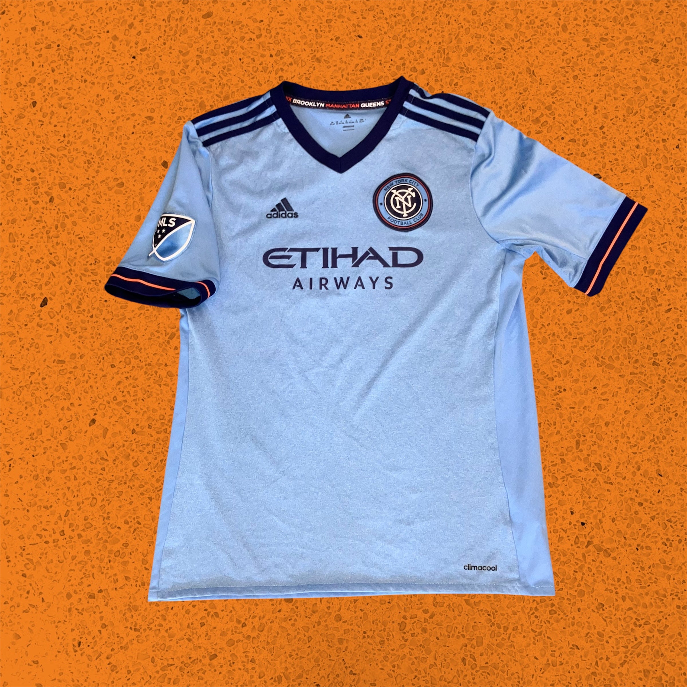 Youth David Villa New York City FC 2016 Blue adidas Jersey XL