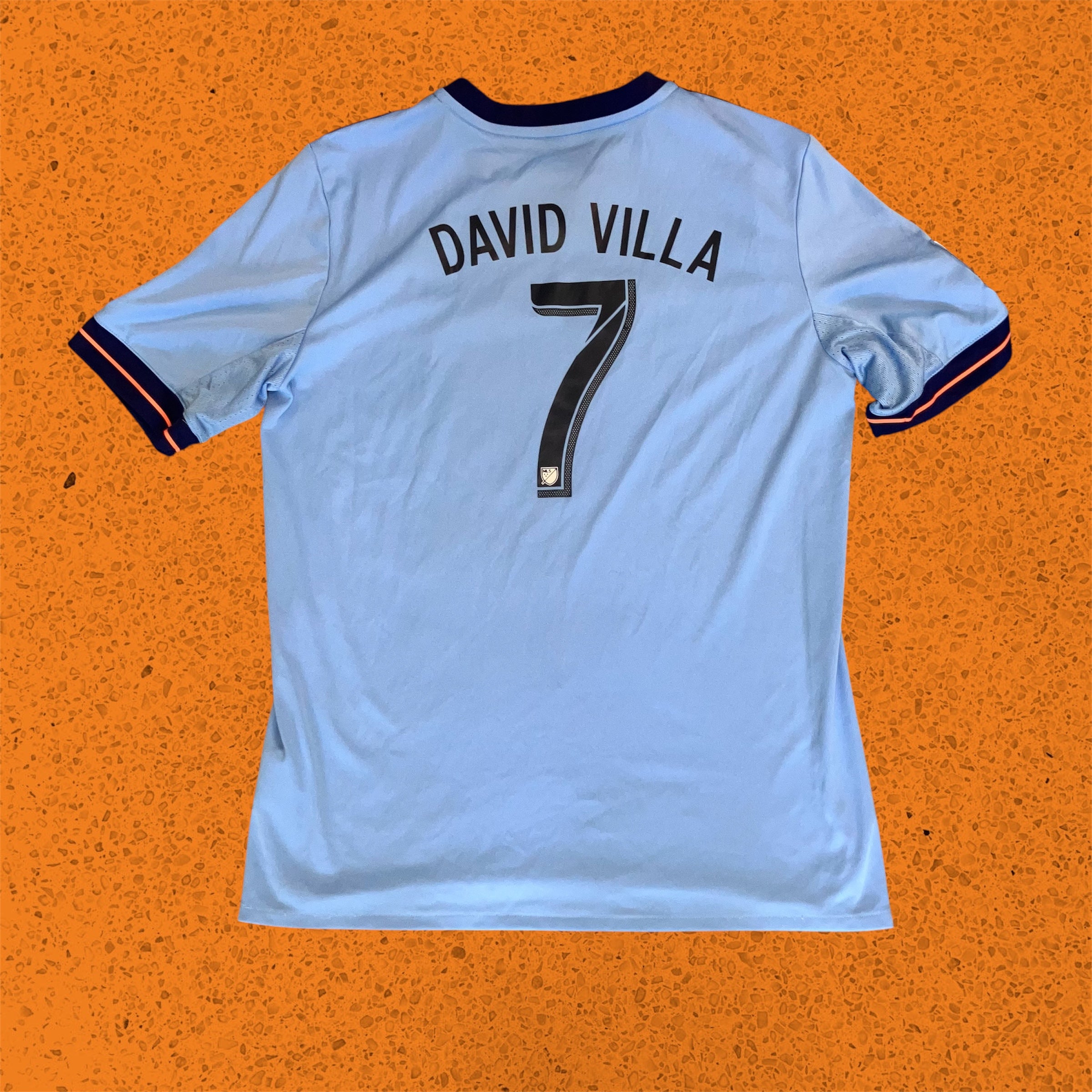 Youth David Villa New York City FC 2016 Blue adidas Jersey XL