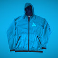 Palace Skateboard Tri-Wear Aqua Blue Windbreaker Hoodie Jacket Medium