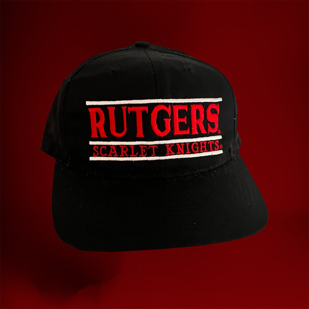 Rutgers Scarlet Knights Black Split Bar Snapback Hat