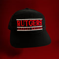 Rutgers Scarlet Knights Black Split Bar Snapback Hat