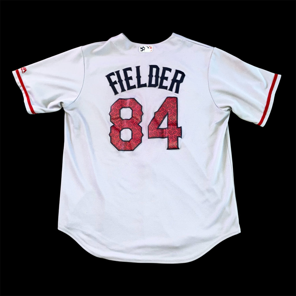 Prince Fielder Texas Rangers 4th of July USA Majestic Jersey Large Road Gray