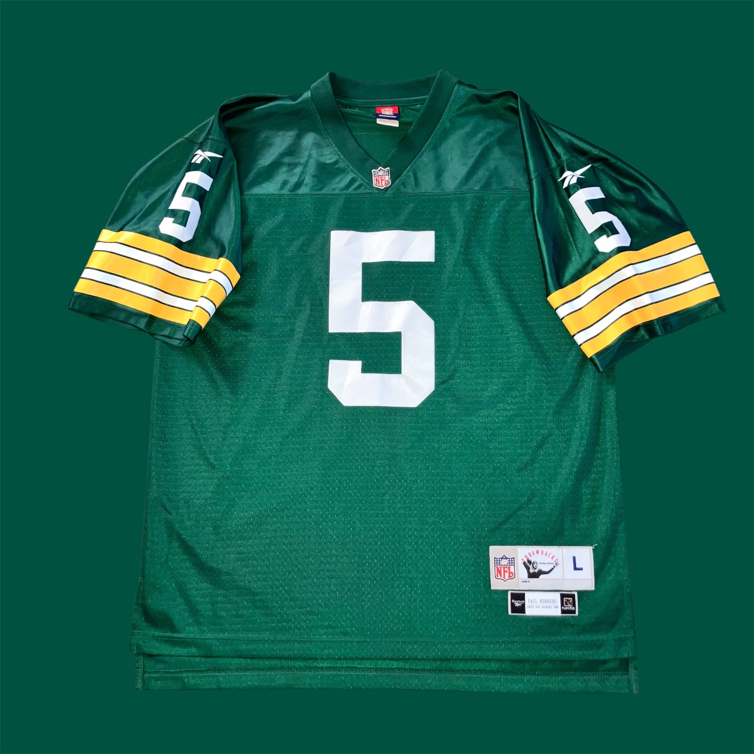 Paul Hornung 1966 Green Bay Packers Reebok Jersey Large