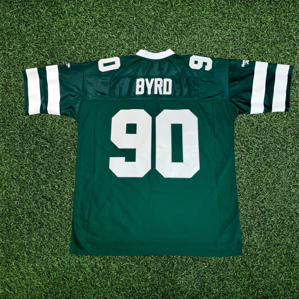 Dennis Byrd 1992 New York Jets Green Home Jersey XL