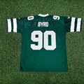 Dennis Byrd 1992 New York Jets Green Home Jersey XL