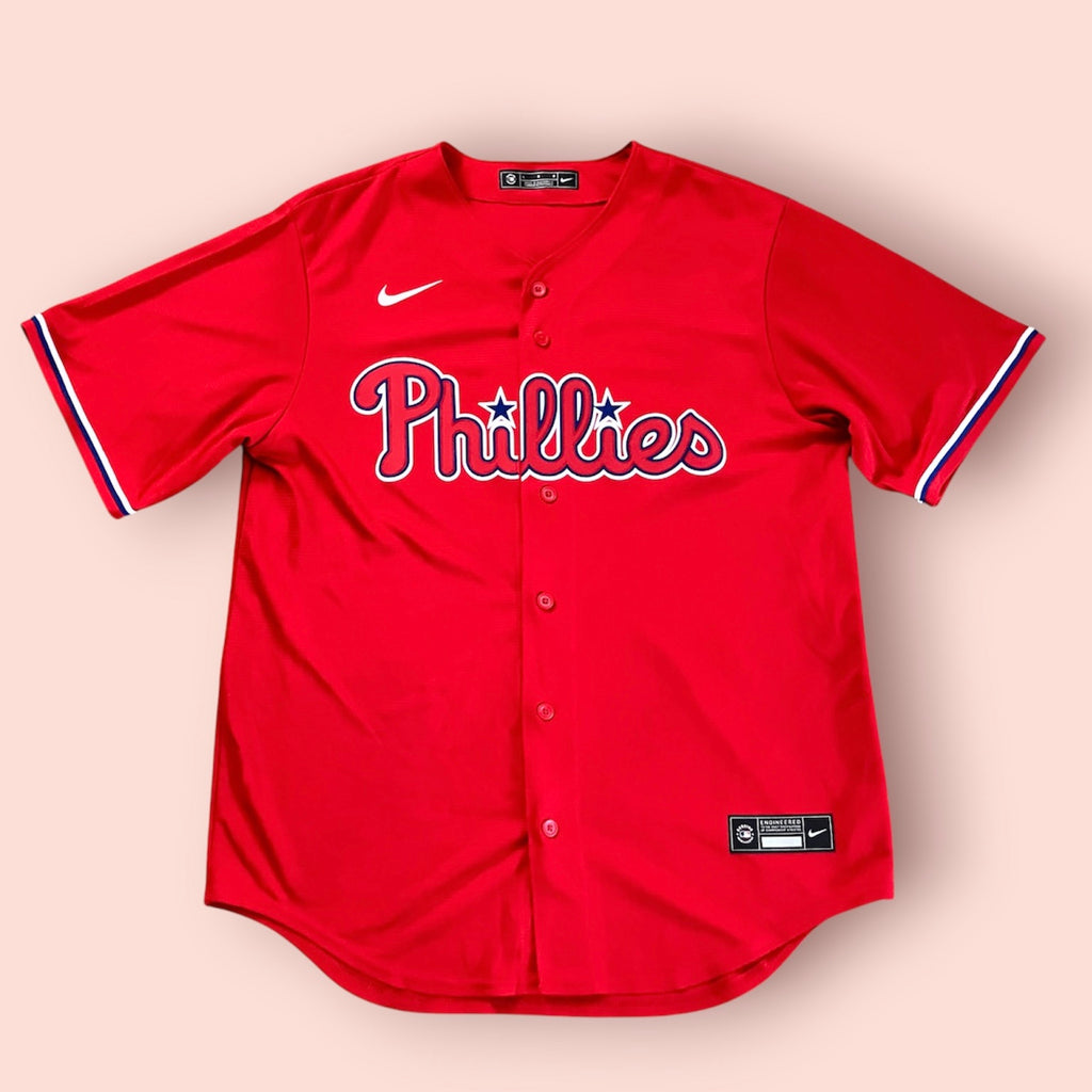 Philadelphia Phillies Red Nike Jersey Large Alternate