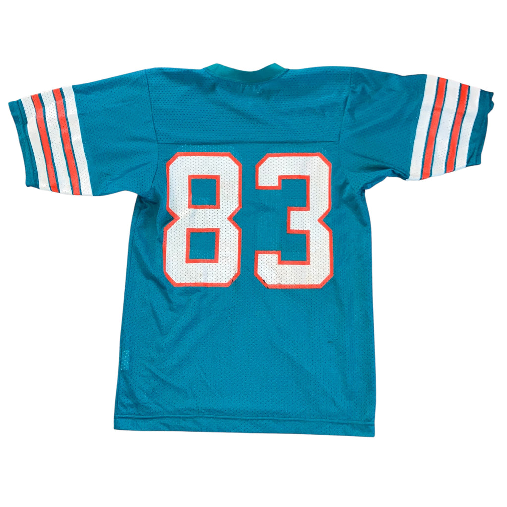 Miami Dolphins #83 Sand-Knit Aqua Jersey Medium