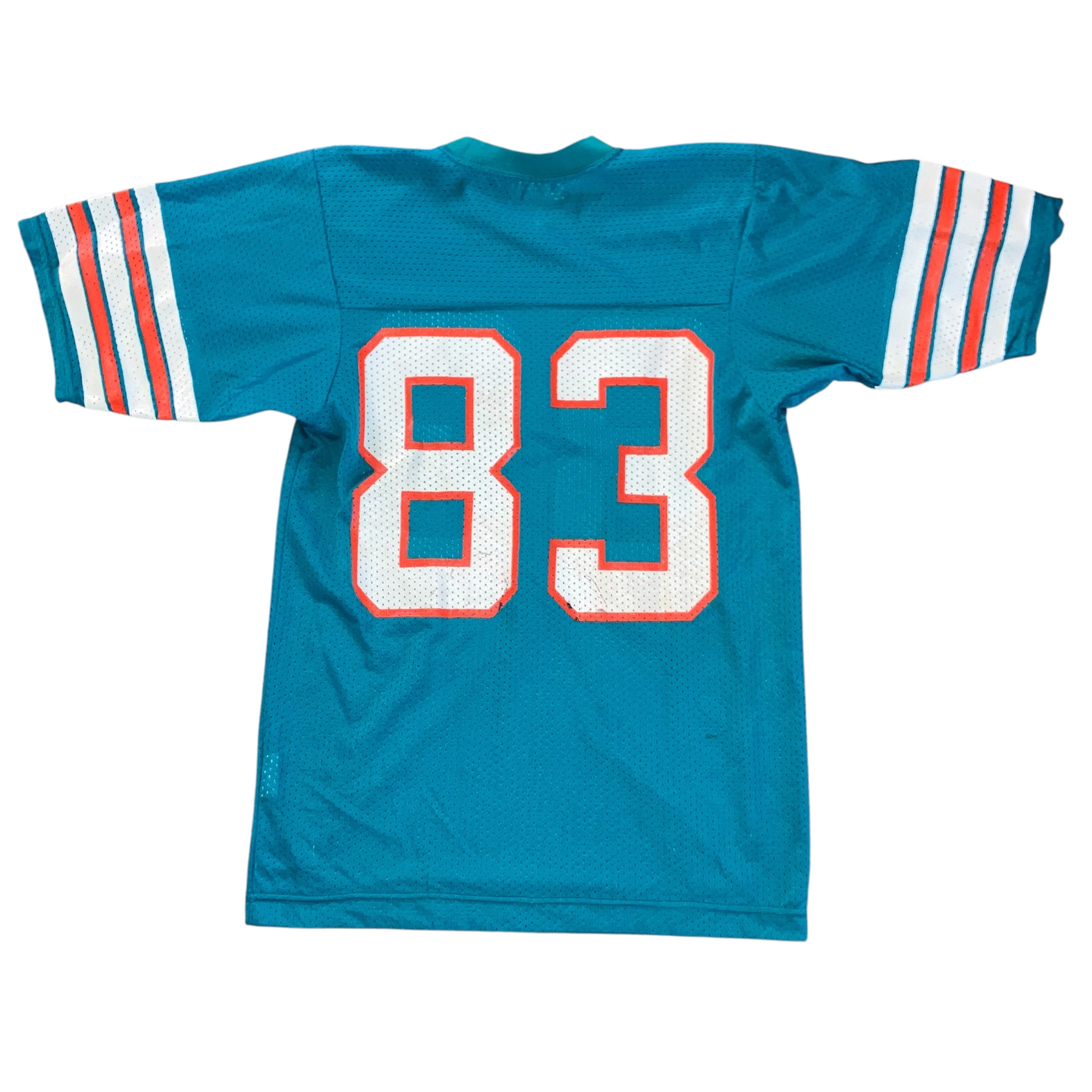 Miami Dolphins #83 Sand-Knit Aqua Jersey Medium