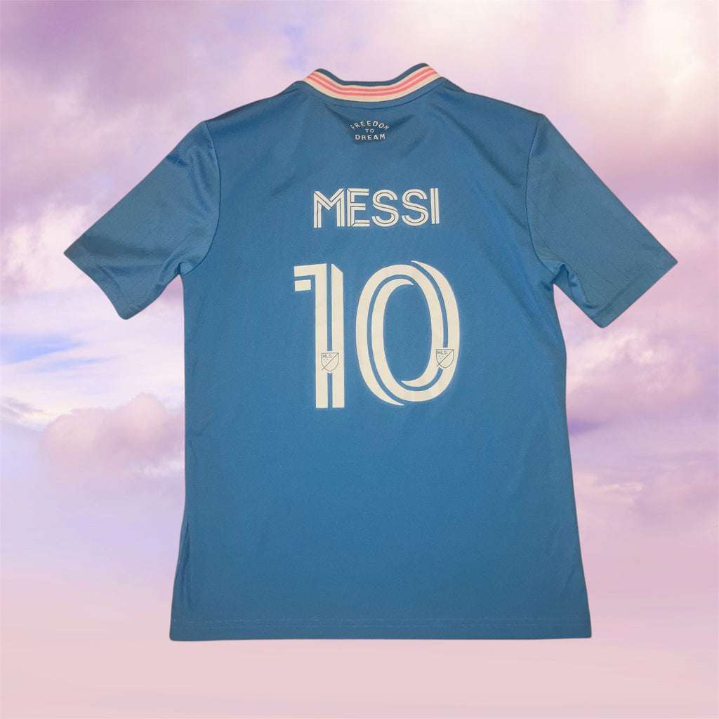 Lionel Messi Boys Inter Miami 2025 adidas Blue adidas Jersey Medium