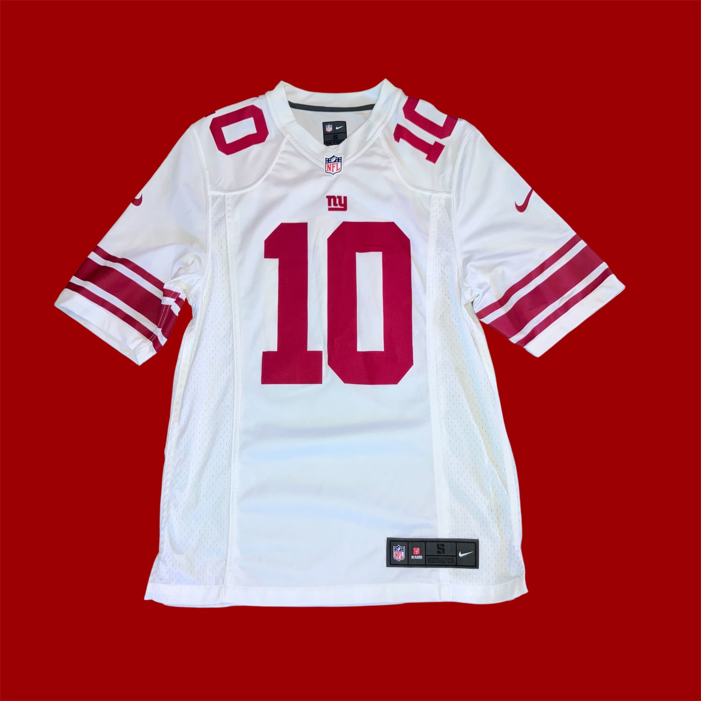 Eli Manning New York Giants White Road Nike Jersey Small