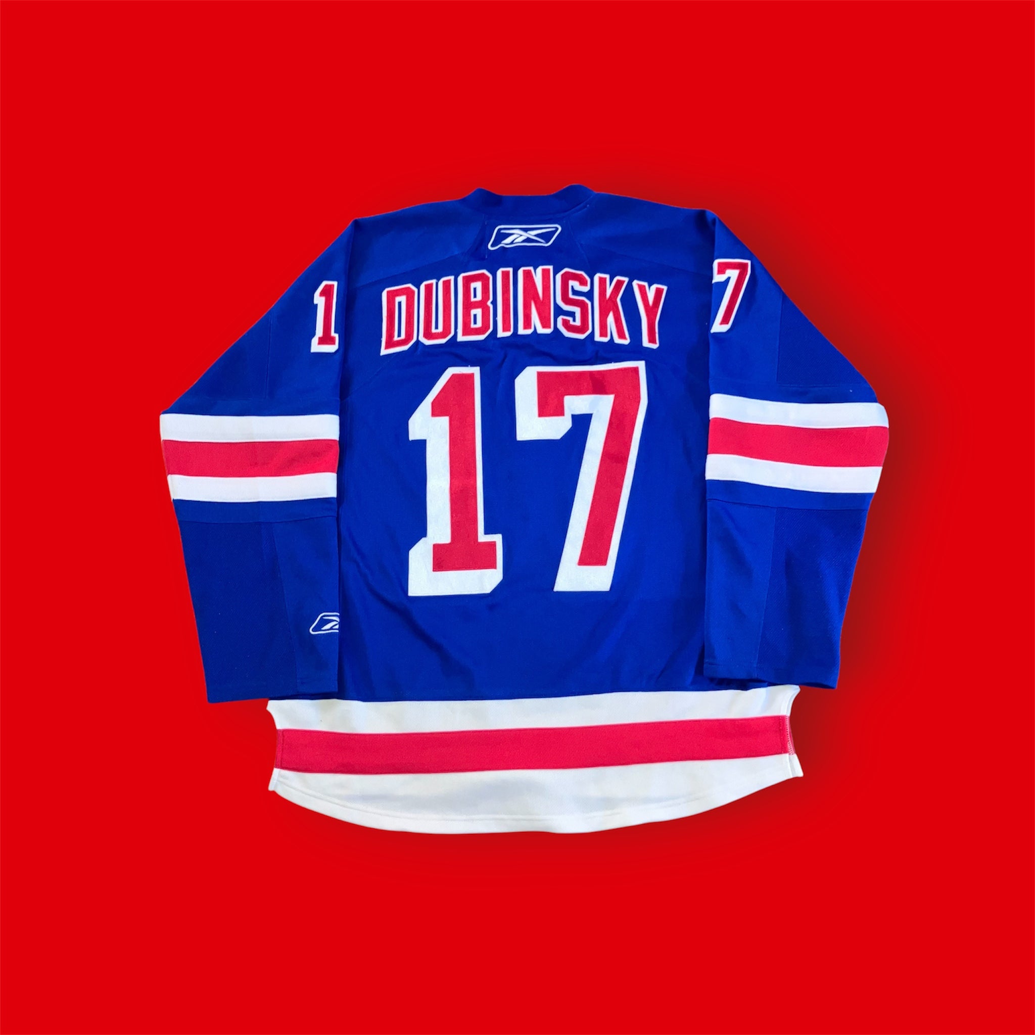 Brandon Dubinsky New York Rangers Blue Reebok Jersey Large