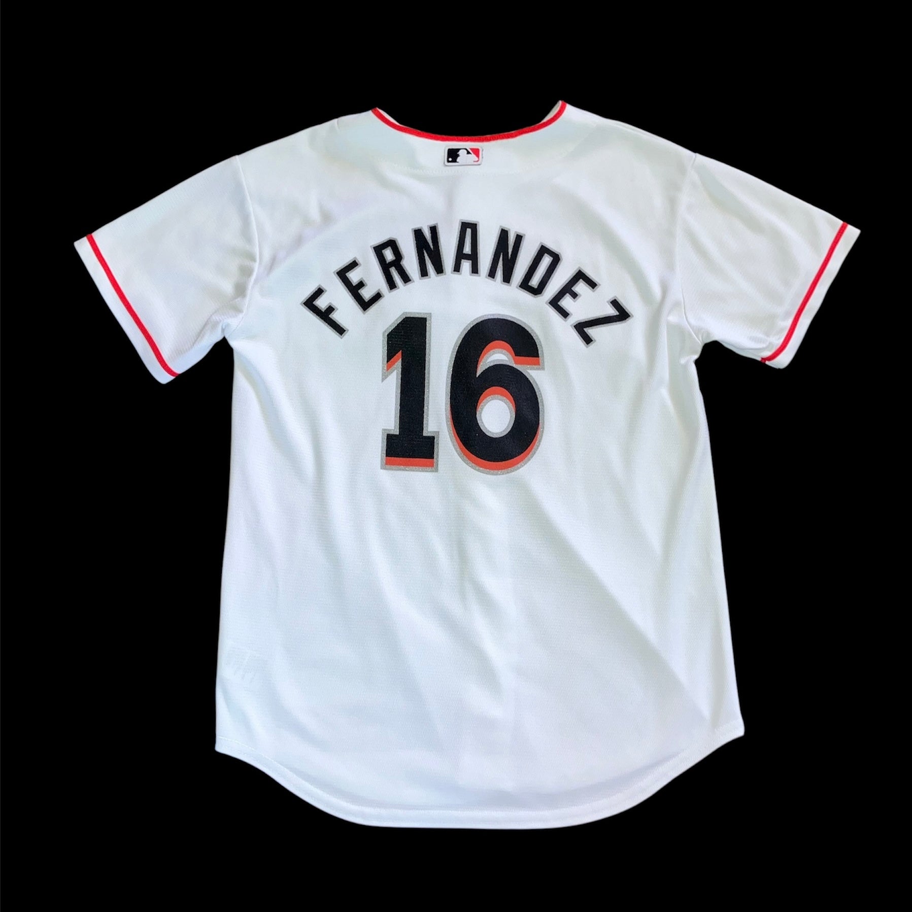Jose Fernandez Kids Miami Marlins Home Majestic Jersey Large