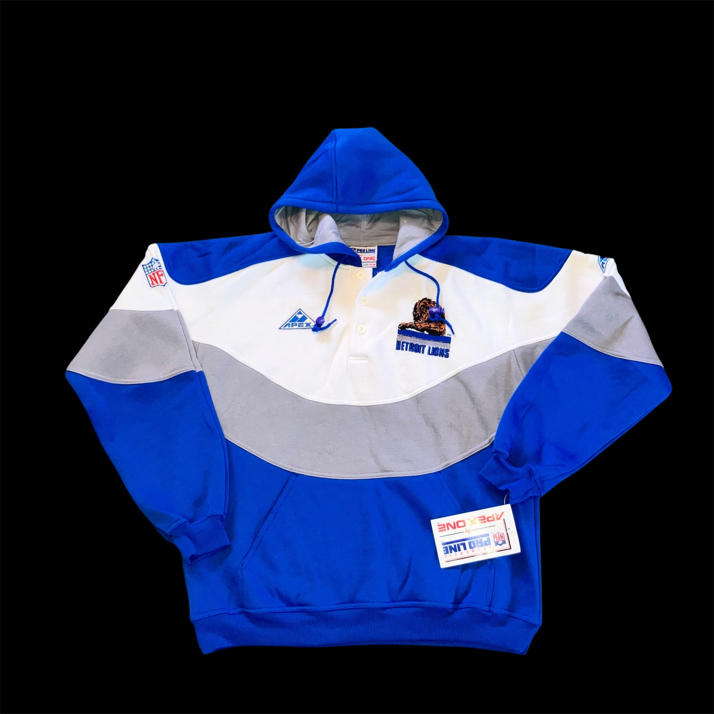 Detroit Lions NWT Apex One Wave Hoodie Sweater Medium