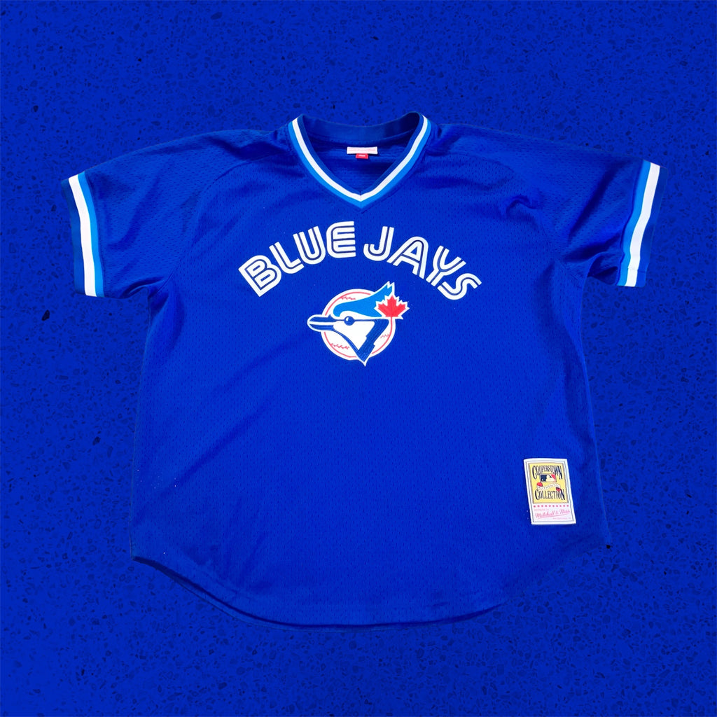 1993 Joe Carter Toronto Blue Jays Mitchell & Ness Pullover Jersey XL