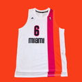 Lebron James 1971 Miami Floridian Heat adidas Swingman HWC Jersey Large
