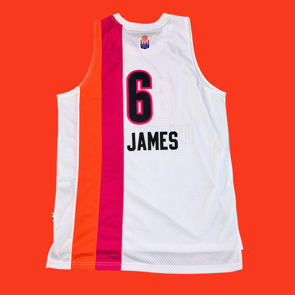 Lebron James 1971 Miami Floridian Heat adidas Swingman HWC Jersey Large