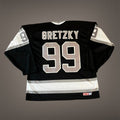 Wayne Gretzky Los Angeles Kings Black Maska CCM Jersey Large