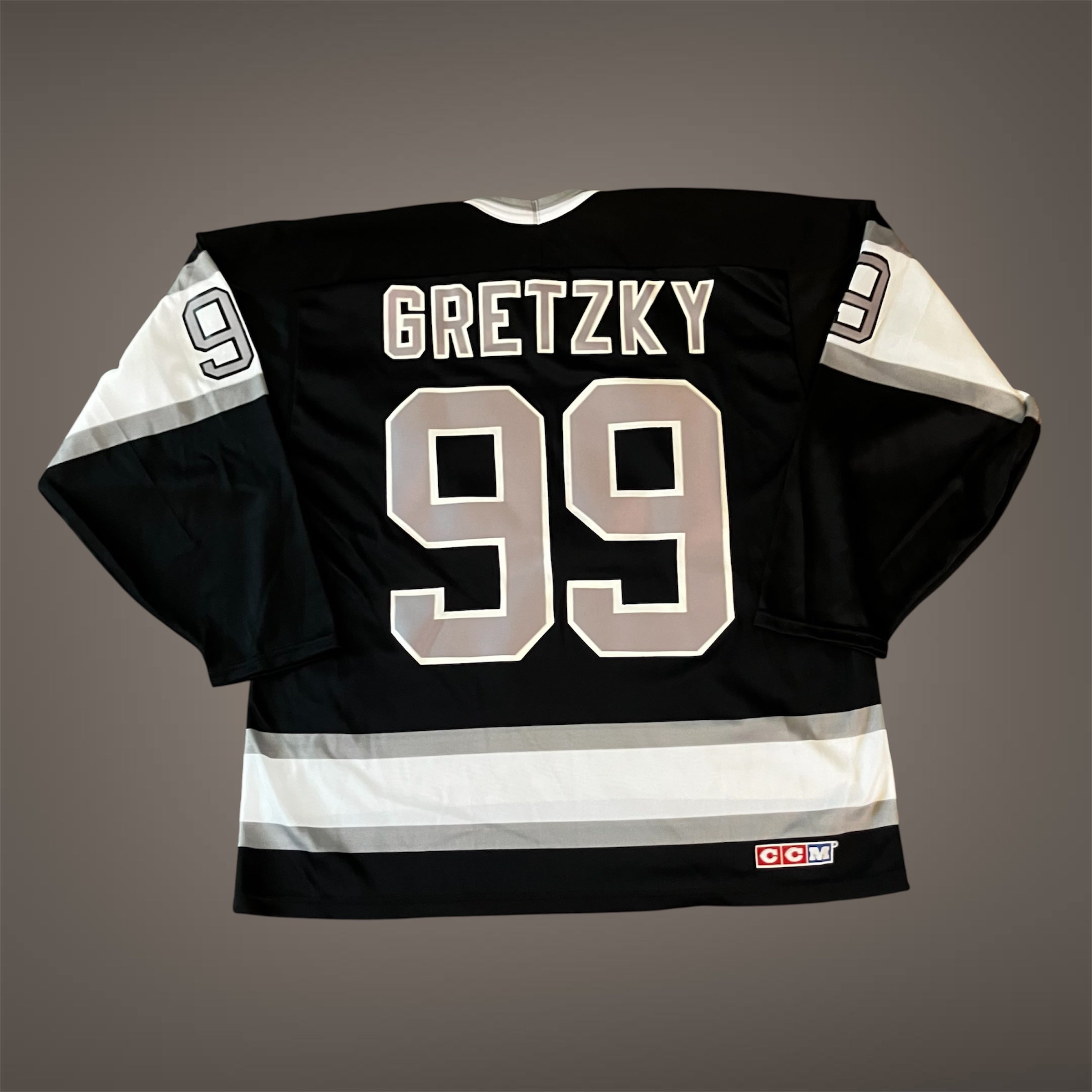 Wayne Gretzky Los Angeles Kings Black Maska CCM Jersey Large