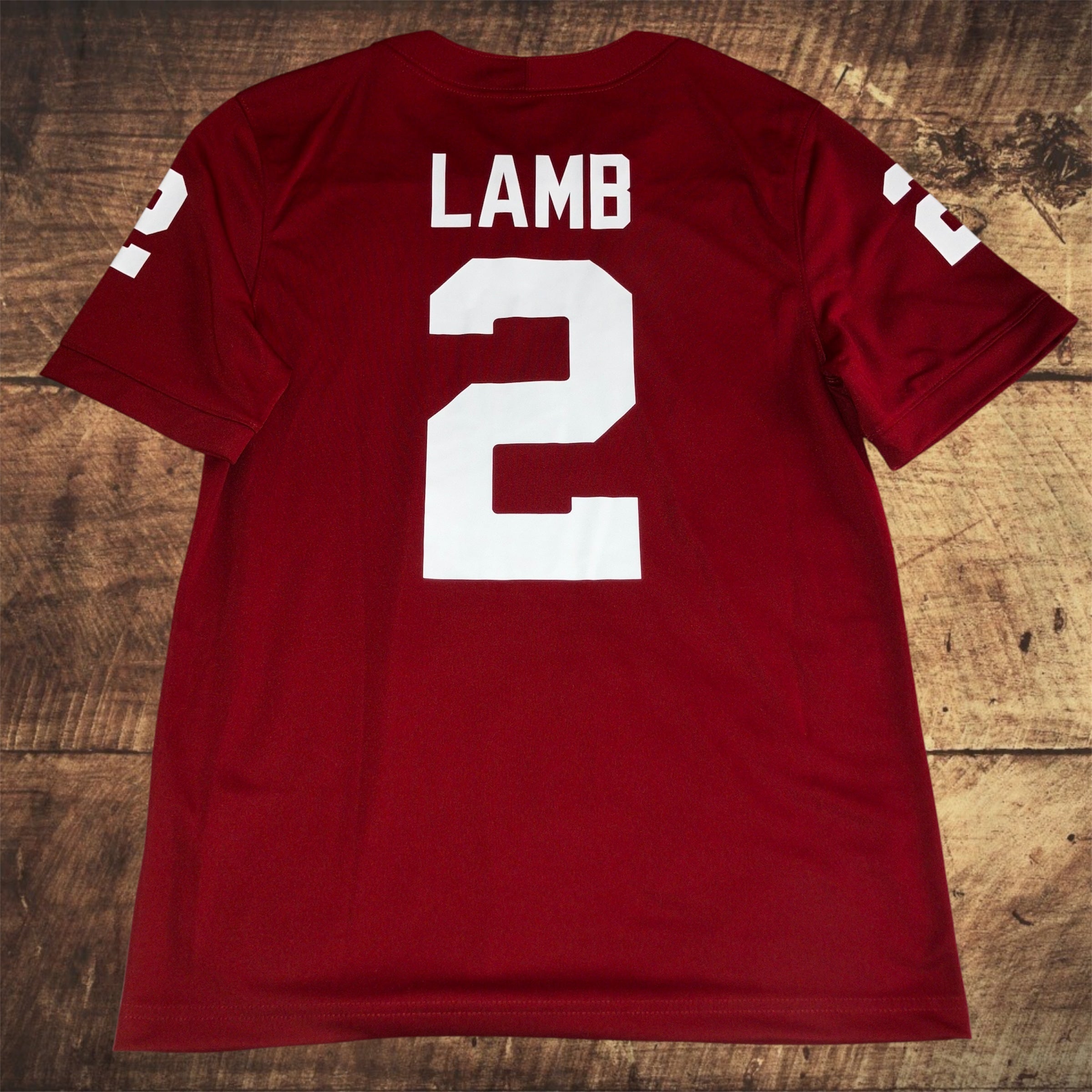 CeeDee Lamb Oklahoma Sooners Crimson Nike Jersey Small