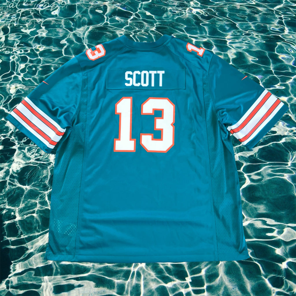 Jake Scott Miami Dolphins Aqua Nike Jersey XXL Throwback