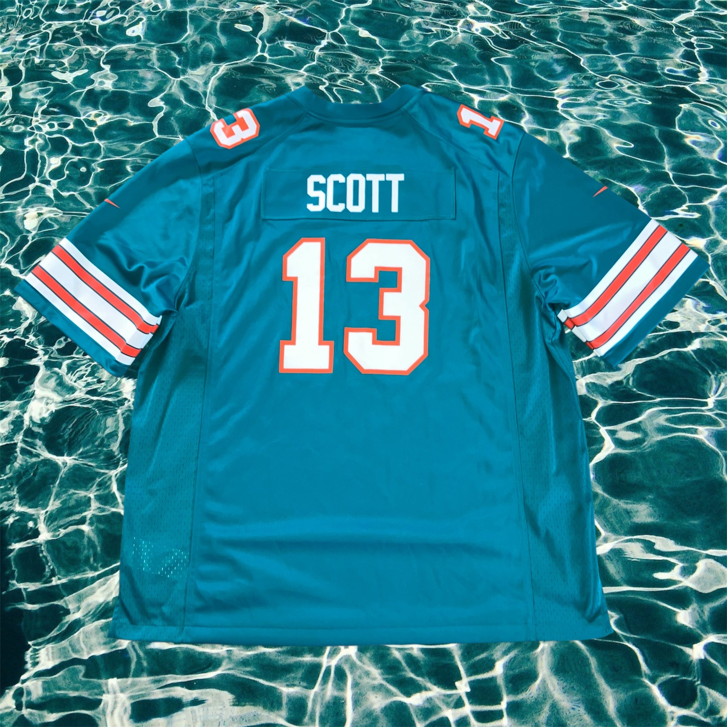 Jake Scott Miami Dolphins Aqua Nike Jersey XXL Throwback