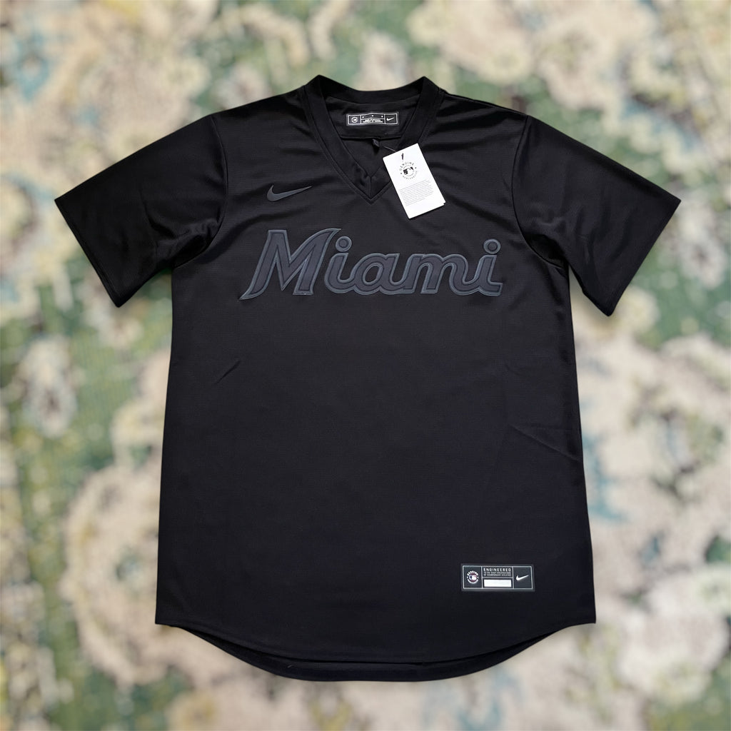 Miami Marlins NWT Pitch Black Nike Jersey Medium