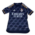 Kids Real Madrid 2023/24 Away Gray adidas Jersey Smal