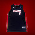 Lebron James Miami Heat Black adidas Swingman Youth XL