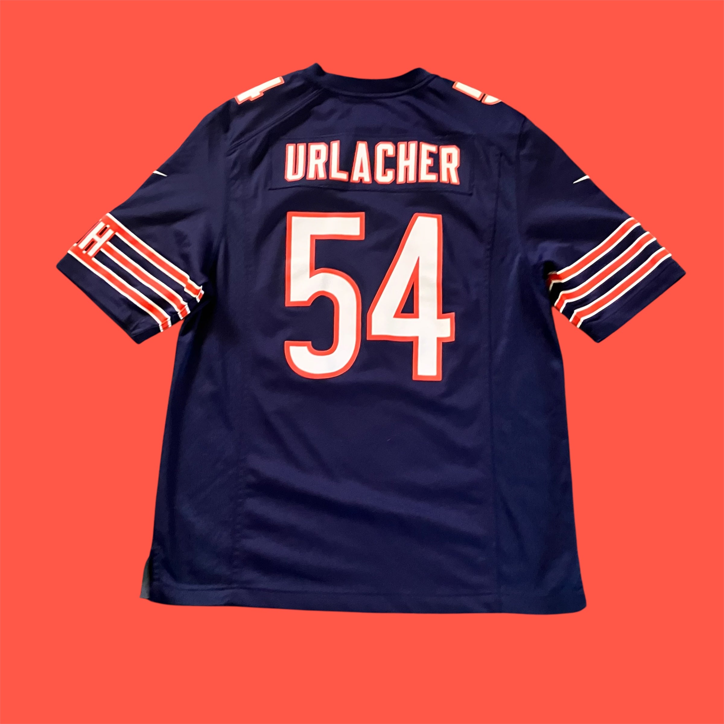 Brian Urlacher Chicago Bears Navy Nike Home Jersey Medium