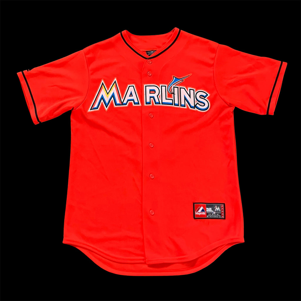 Hanley Ramirez Miami Marlins Orange 6700 Majestic Jersey Medium