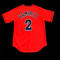 Hanley Ramirez Miami Marlins Orange 6700 Majestic Jersey Medium