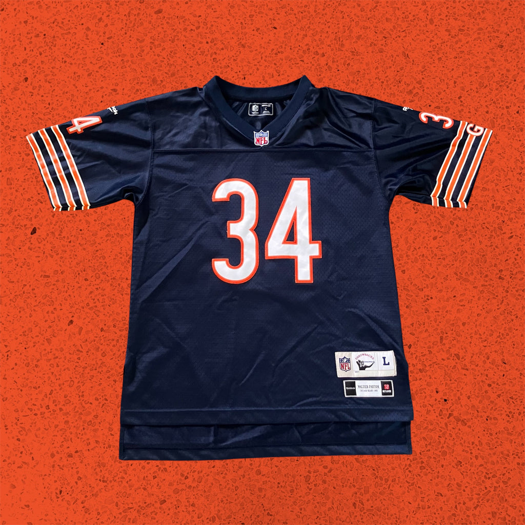Kids Walter Payton 1985 Reebok Jersey Home Large