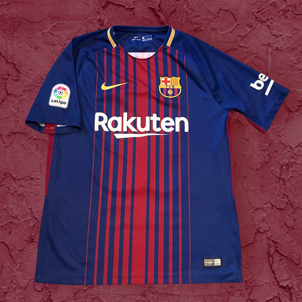 Lionel Messi 2017/18 FC Barcelona Nike Home Jersey Medium
